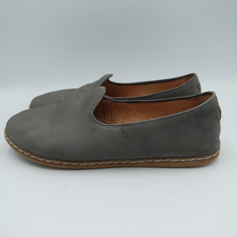Charix Ultimate Grey Leather Loafers Turkish Artisan Shoes EU 39 US 8.5